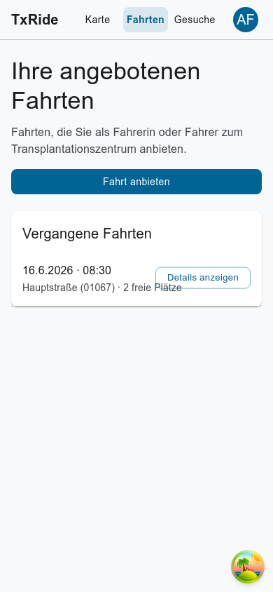 Fahrtübersicht